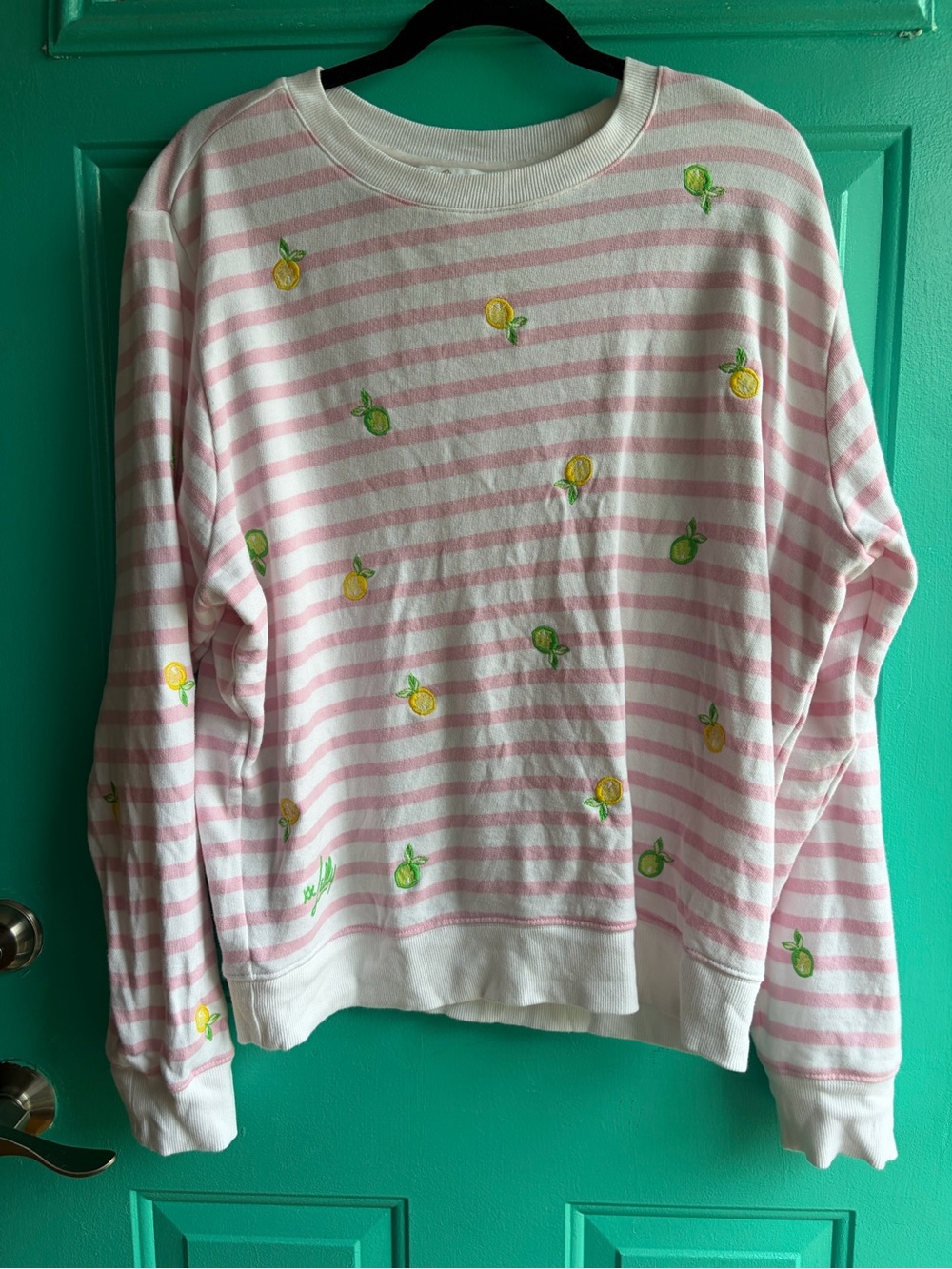 EUC Lilly Pulitzer Ballad Sweatshirt - Lemons and Limes - Large